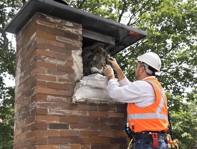 Humane removal of debris and animals by Middletown Chimney Sweep in Middletown, CT