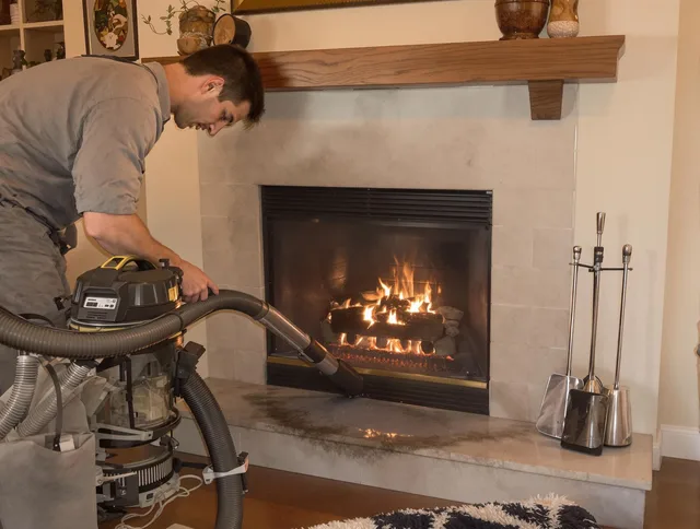 Routine fireplace upkeep by Middletown Chimney Sweep in Middletown, CT